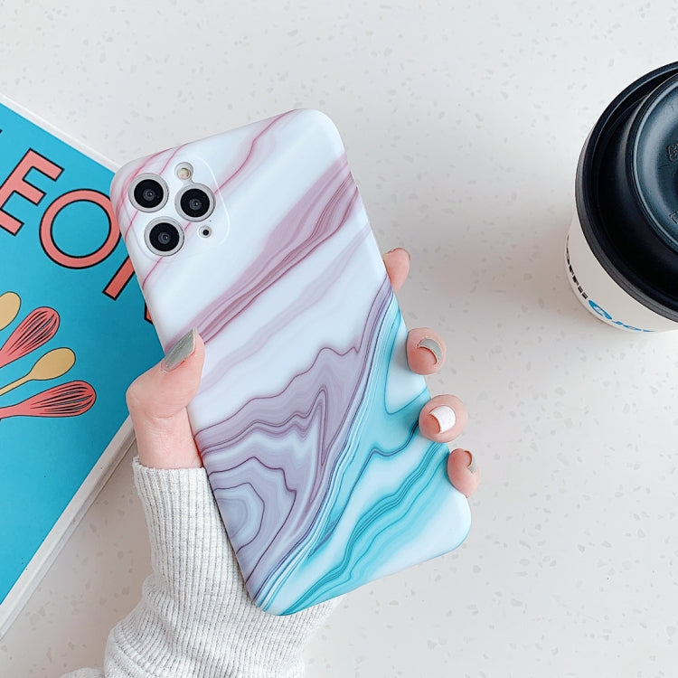 Frosted Marble Pattern Shockproof TPU Case, For iPhone 11 Pro Max
