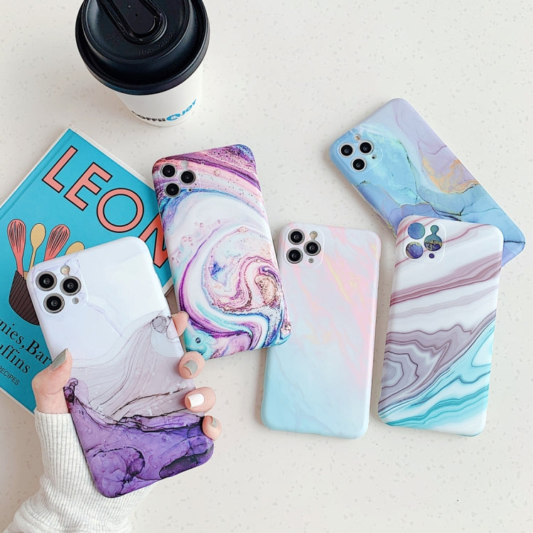 Frosted Marble Pattern Shockproof TPU Case, For iPhone 11 Pro Max