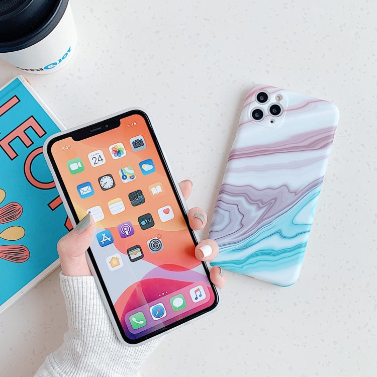 Frosted Marble Pattern Shockproof TPU Case, For iPhone 11 Pro Max