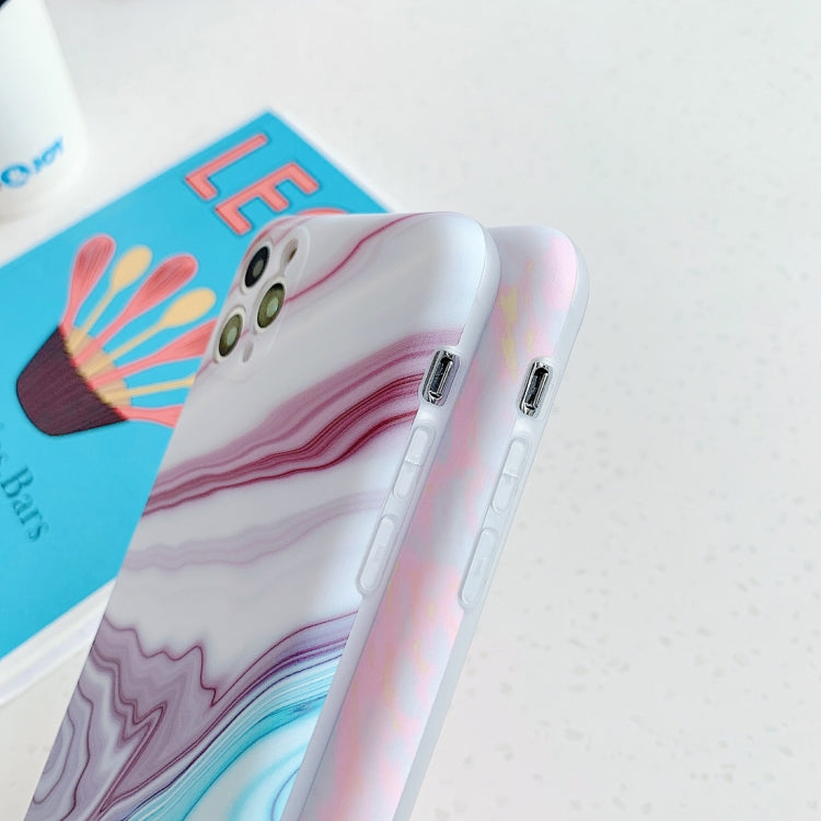 Frosted Marble Pattern Shockproof TPU Case, For iPhone 11 Pro Max