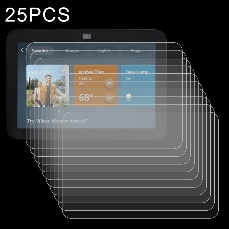 25pcs 9H 0.3mm Explosion-proof Tempered Glass Film, For Amazon Echo Show 5 3rd Gen, For Amazon Echo Show 8 2023