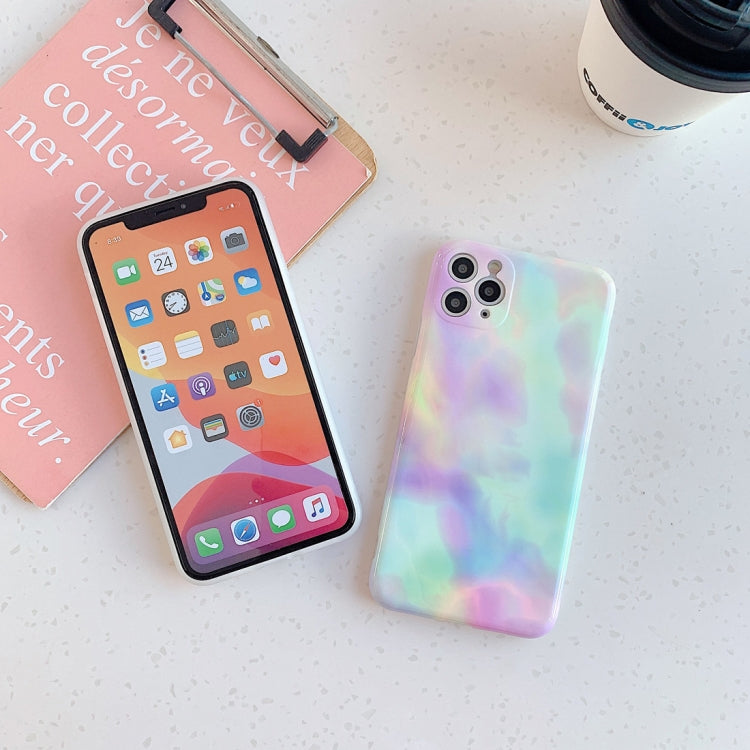 Colorful Gradient Marble Pattern Shockproof TPU Case, For iPhone 11 Pro Max