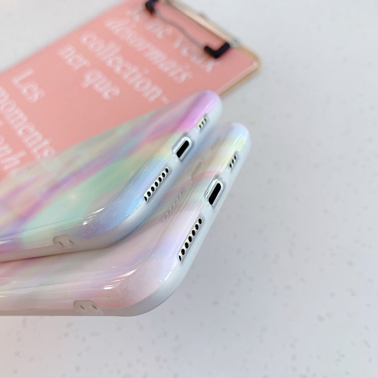 Colorful Gradient Marble Pattern Shockproof TPU Case, For iPhone 11 Pro Max