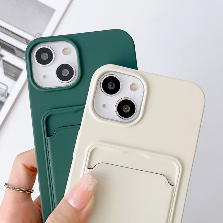 Crossbody Lanyard Elastic Silicone Card Holder Phone Case, For iPhone 15 Pro Max