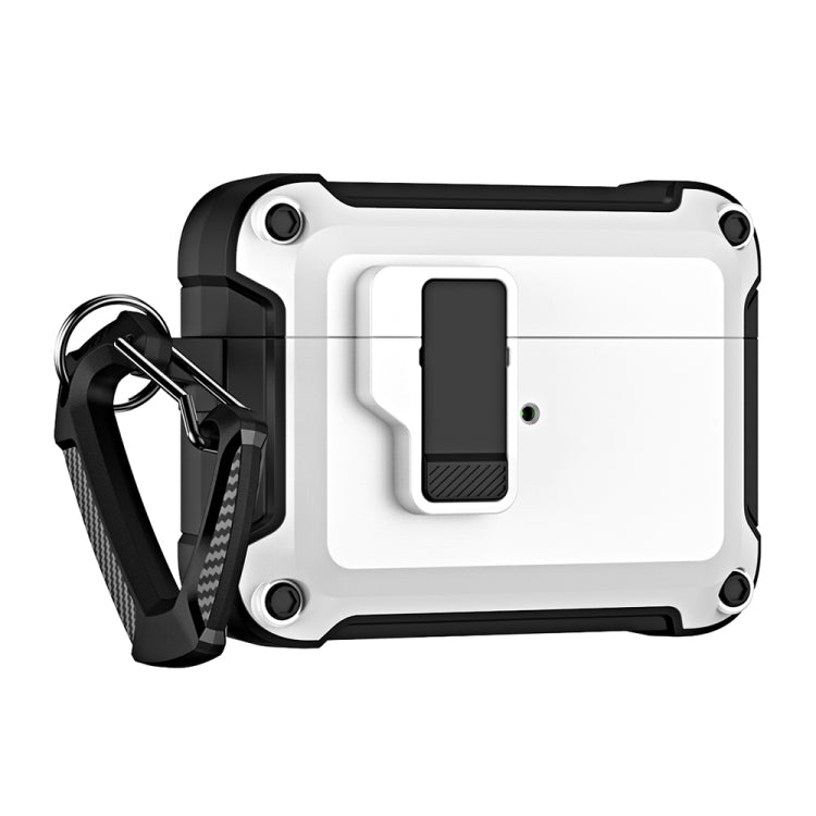 Étui de protection pour écouteurs Bluetooth sans fil en TPU et PC avec verrouillage et crochet, pour AirPods Pro 2
