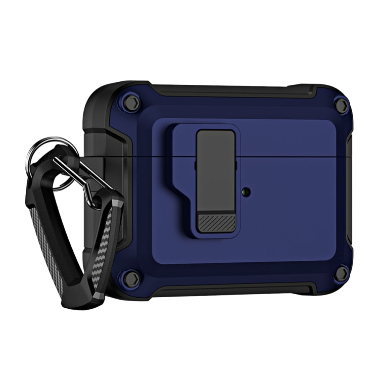 Étui de protection pour écouteurs Bluetooth sans fil en TPU et PC avec verrouillage et crochet, pour AirPods Pro 2