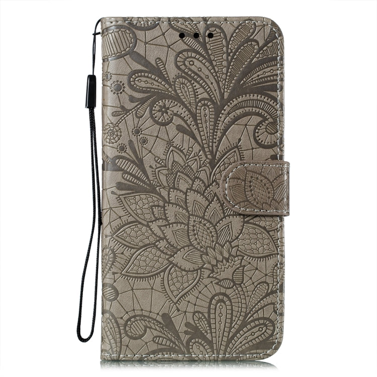 Lace Flower Embossing Flip Leather Phone Case, For iPhone 15