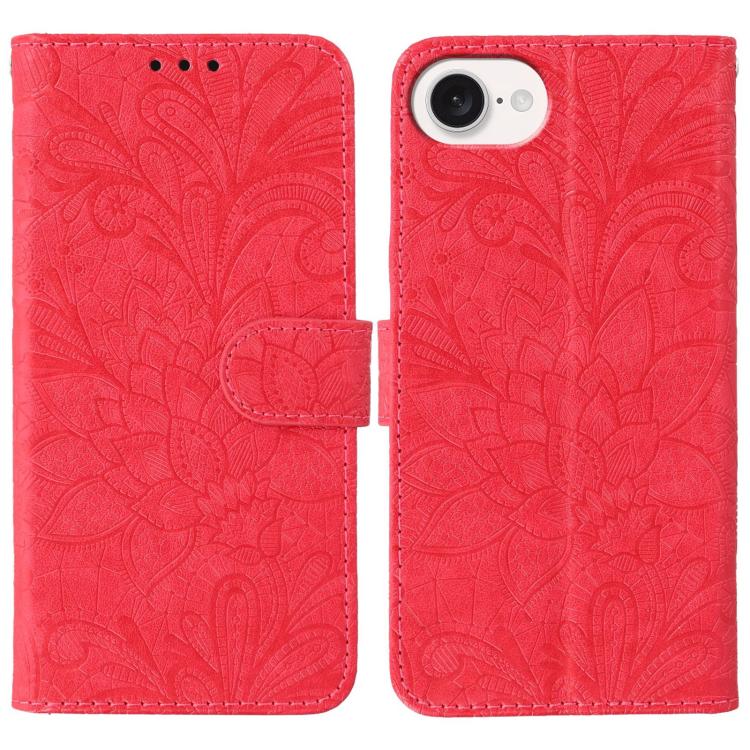 Lace Flower Embossing Flip Leather Phone Case, For iPhone 16e, For iPhone 16 Pro Max, For iPhone 16 Pro, For iPhone 16 Plus