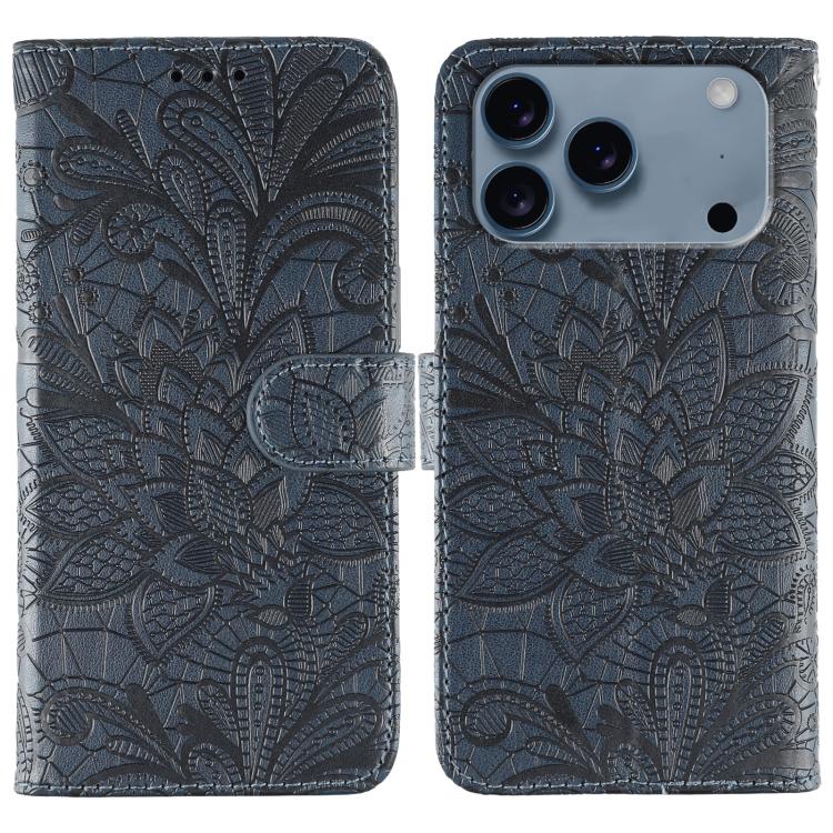 Lace Flower Embossing Flip Leather Phone Case, For iPhone 17 Pro Max, For iPhone 17 Pro, For iPhone 17, For iPhone 17 Air