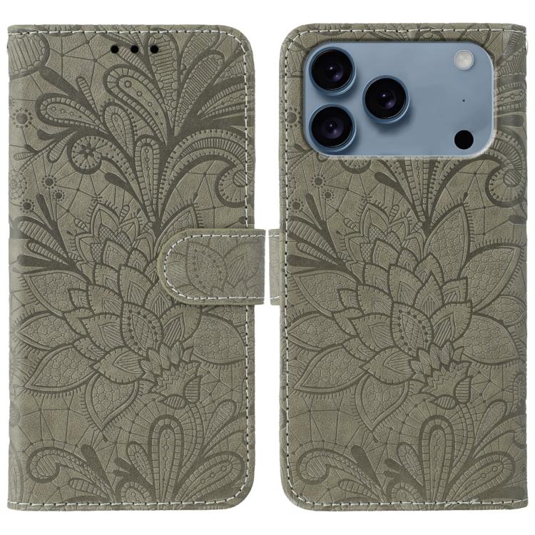 Lace Flower Embossing Flip Leather Phone Case, For iPhone 17 Pro Max, For iPhone 17 Pro, For iPhone 17, For iPhone 17 Air