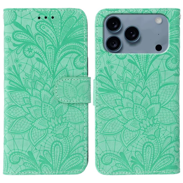 Lace Flower Embossing Flip Leather Phone Case, For iPhone 17 Pro Max, For iPhone 17 Pro, For iPhone 17, For iPhone 17 Air