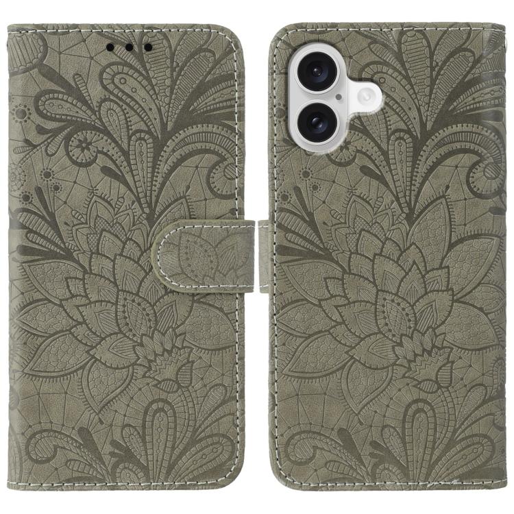 Lace Flower Embossing Flip Leather Phone Case, For iPhone 17 Pro Max, For iPhone 17 Pro, For iPhone 17, For iPhone 17 Air