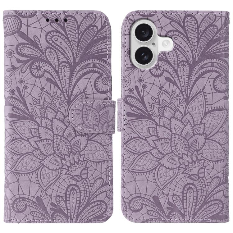 Lace Flower Embossing Flip Leather Phone Case, For iPhone 17 Pro Max, For iPhone 17 Pro, For iPhone 17, For iPhone 17 Air