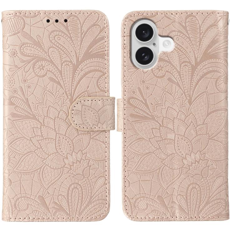 Lace Flower Embossing Flip Leather Phone Case, For iPhone 17 Pro Max, For iPhone 17 Pro, For iPhone 17, For iPhone 17 Air