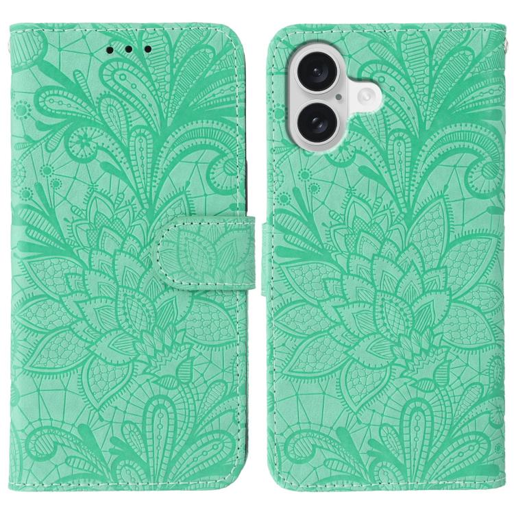 Lace Flower Embossing Flip Leather Phone Case, For iPhone 17 Pro Max, For iPhone 17 Pro, For iPhone 17, For iPhone 17 Air