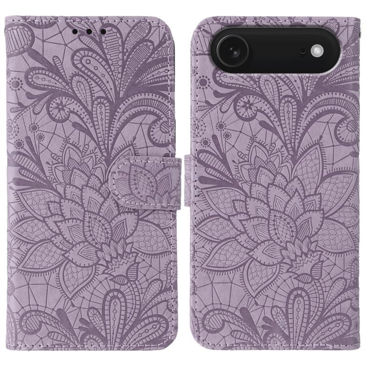 Lace Flower Embossing Flip Leather Phone Case, For iPhone 17 Pro Max, For iPhone 17 Pro, For iPhone 17, For iPhone 17 Air