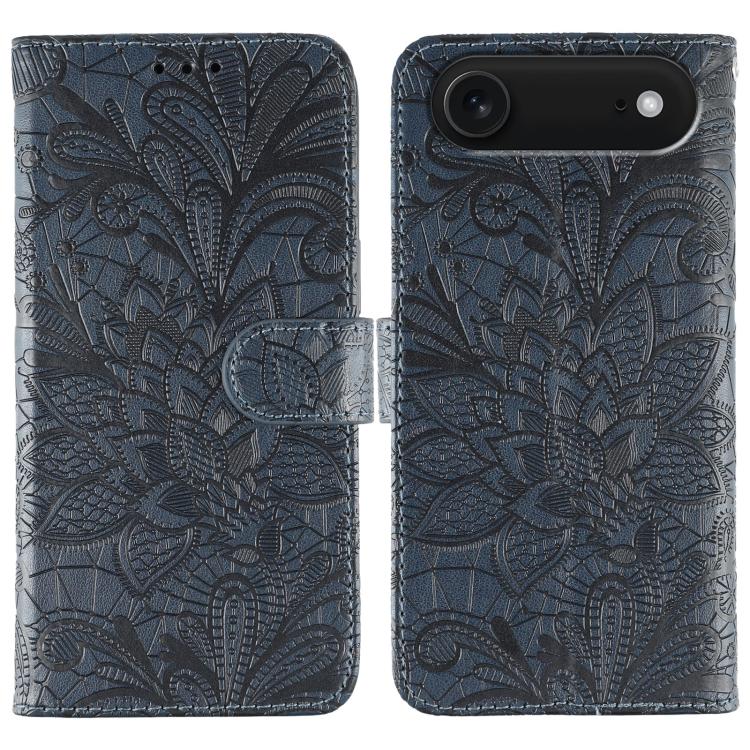 Lace Flower Embossing Flip Leather Phone Case, For iPhone 16e, For iPhone 16 Pro Max, For iPhone 16 Pro, For iPhone 16 Plus