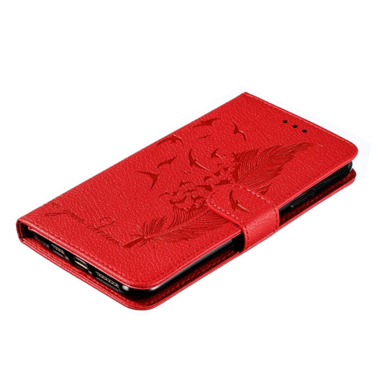 Feather Pattern Litchi Texture Leather Phone Case, For iPhone 15 Pro Max, For iPhone 15 Pro, For iPhone 15 Plus, For iPhone 15