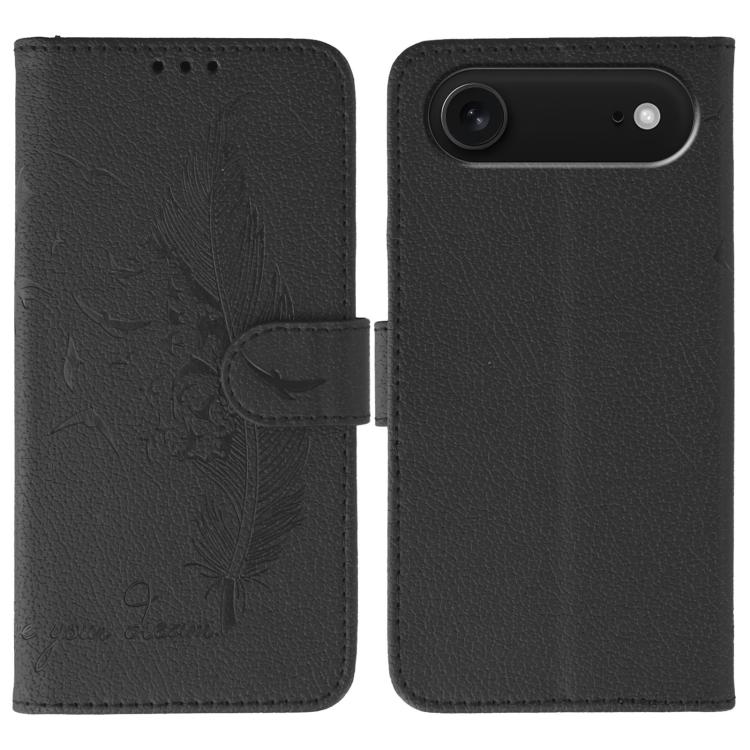 Feather Pattern Litchi Texture Leather Phone Case, For iPhone 17 Pro Max, For iPhone 17 Pro, For iPhone 17, For iPhone 17 Air