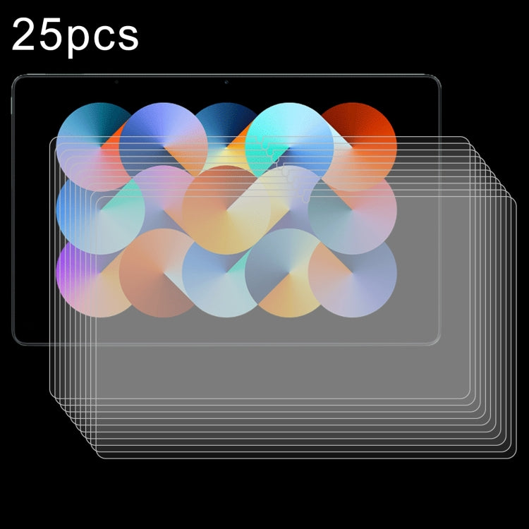 25 PCS/Pack 9H 0.3mm Explosion-proof Tempered Glass Film, For Xiaomi Pad 9 Pro Max 13.3 2026, For Redmi Pad 2 SE 9.7 2026 / Poco Pad C1, For Xiaomi Pad Mini/Redmi K Pad/Poco F Pad, For Redmi K Pad 2 8.8 inch 2026