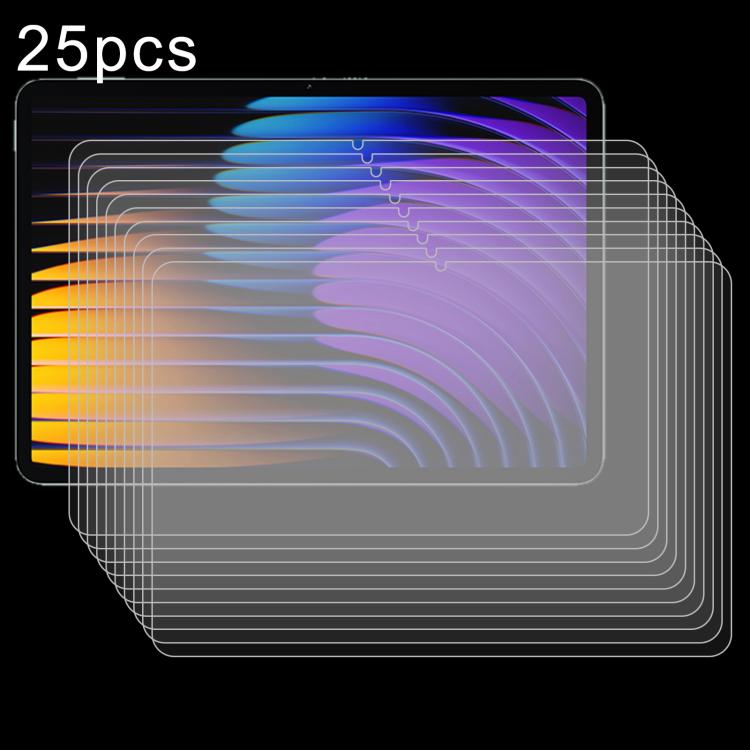 25 PCS/Pack 9H 0.3mm Explosion-proof Tempered Glass Film, For Xiaomi Pad 9 Pro Max 13.3 2026, For Redmi Pad 2 SE 9.7 2026 / Poco Pad C1, For Xiaomi Pad Mini/Redmi K Pad/Poco F Pad, For Redmi K Pad 2 8.8 inch 2026