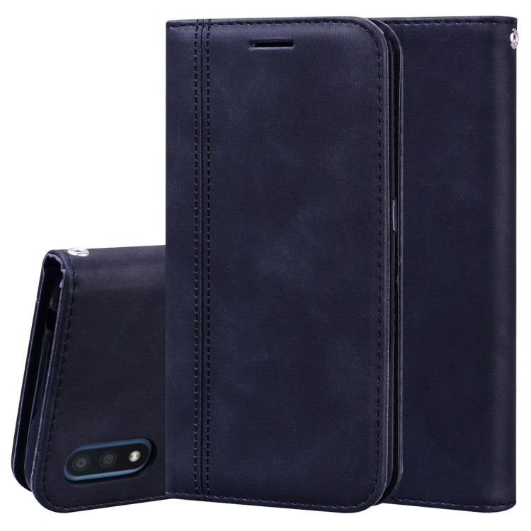 Frosted Business Magnetic Horizontal Flip PU Leather Case with Holder & Card Slot & Lanyard, For Samsung Galaxy A01, For Samsung Galaxy A7 (2018), For Samsung Galaxy A10, For Samsung Galaxy A10s