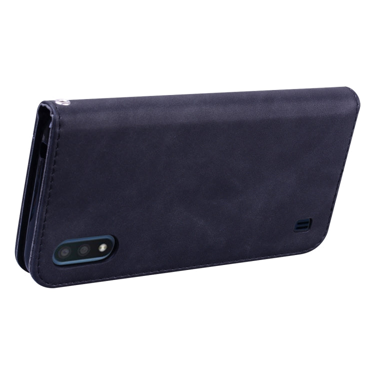Frosted Business Magnetic Horizontal Flip PU Leather Case with Holder & Card Slot & Lanyard, For Samsung Galaxy A01, For Samsung Galaxy A7 (2018), For Samsung Galaxy A10, For Samsung Galaxy A10s