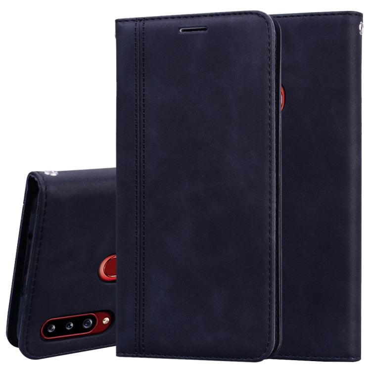 Frosted Business Magnetic Horizontal Flip PU Leather Case with Holder & Card Slot & Lanyard, For Samsung Galaxy A11, For Samsung Galaxy A20s, For Samsung Galaxy A30/A20, For Samsung Galaxy A31