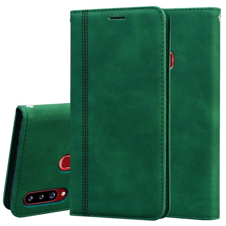 Frosted Business Magnetic Horizontal Flip PU Leather Case with Holder & Card Slot & Lanyard, For Samsung Galaxy A11, For Samsung Galaxy A20s, For Samsung Galaxy A30/A20, For Samsung Galaxy A31