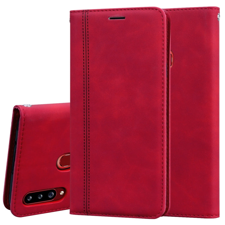 Frosted Business Magnetic Horizontal Flip PU Leather Case with Holder & Card Slot & Lanyard, For Samsung Galaxy A11, For Samsung Galaxy A20s, For Samsung Galaxy A30/A20, For Samsung Galaxy A31