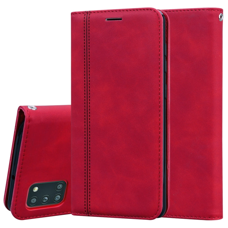 Frosted Business Magnetic Horizontal Flip PU Leather Case with Holder & Card Slot & Lanyard, For Samsung Galaxy A11, For Samsung Galaxy A20s, For Samsung Galaxy A30/A20, For Samsung Galaxy A31