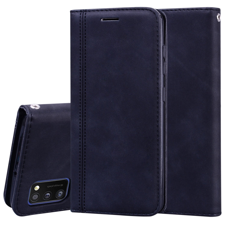 Frosted Business Magnetic Horizontal Flip PU Leather Case with Holder & Card Slot & Lanyard, For Samsung Galaxy A41, For Samsung Galaxy A50, For Samsung Galaxy A51, For Samsung Galaxy A70