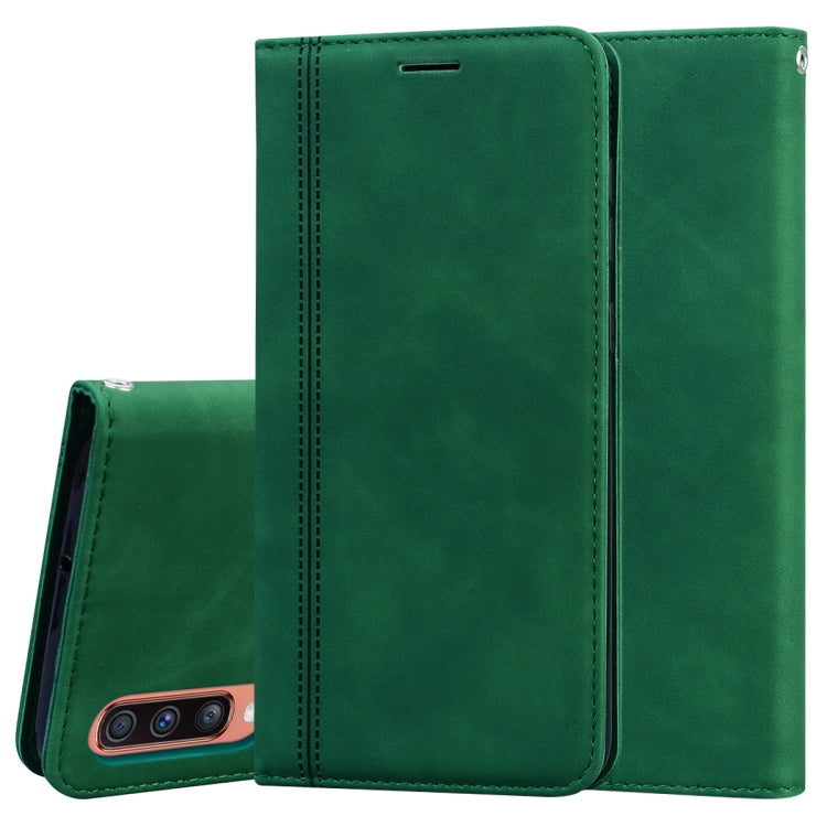 Frosted Business Magnetic Horizontal Flip PU Leather Case with Holder & Card Slot & Lanyard, For Samsung Galaxy A41, For Samsung Galaxy A50, For Samsung Galaxy A51, For Samsung Galaxy A70