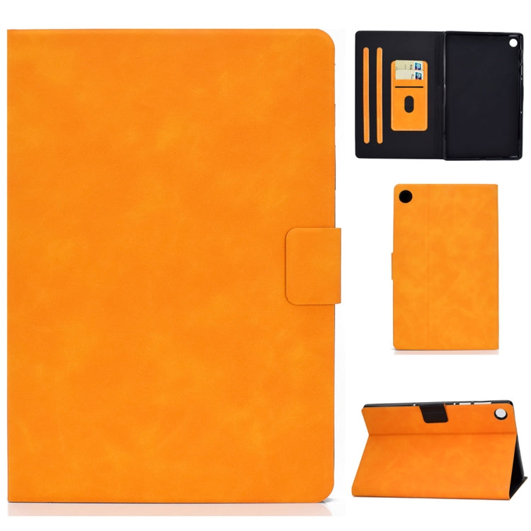 Cowhide Texture Horizontal Flip Leather Case with Holder & Card Slots & Sleep / Wake-up Function, For Huawei MatePad T8, For Huawei MediaPad T5, For Lenovo M10 Plus TB-X606F