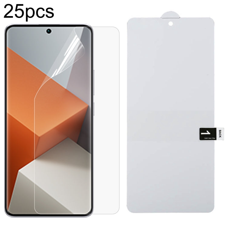 25pcs Full Screen Protector Explosion-proof Hydrogel Film, For Xiaomi Redmi K70 / K70E, For Xiaomi Poco X6 5G, For Xiaomi 14 Pro / 14 Ultra, For Xiaomi 14, For Xiaomi Redmi Note 13 Pro+, For Xiaomi Redmi K70S, For Xiaomi Civi 3 / Civi 2 / 13 Lite      ...