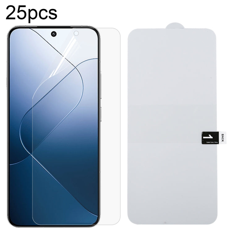 25pcs Full Screen Protector Explosion-proof Hydrogel Film, For Xiaomi Redmi K70 Pro / K70 Ultra, For Xiaomi Redmi K70 Pro Lamborghini, For Xiaomi Poco X6 Neo, For Xiaomi Redmi A3, For Xiaomi Redmi K70 / K70E, For Xiaomi Poco X6 5G