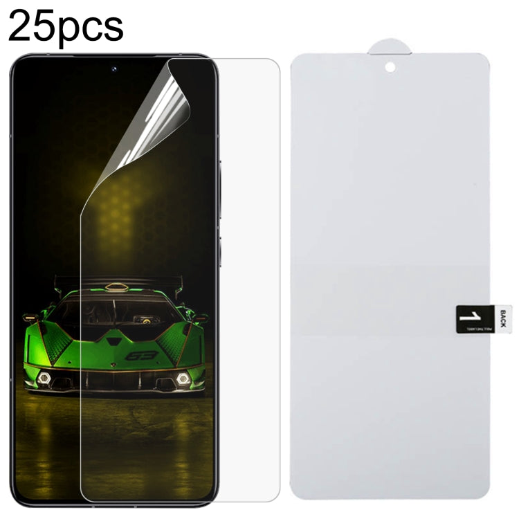 25pcs Full Screen Protector Explosion-proof Hydrogel Film, For Xiaomi Redmi K70 Pro Lamborghini, For Xiaomi Poco X6 Neo, For Xiaomi Redmi A3, For Xiaomi Redmi K70 / K70E, For Xiaomi Poco X6 5G, For Xiaomi 14 Pro / 14 Ultra, For Xiaomi 14               ...