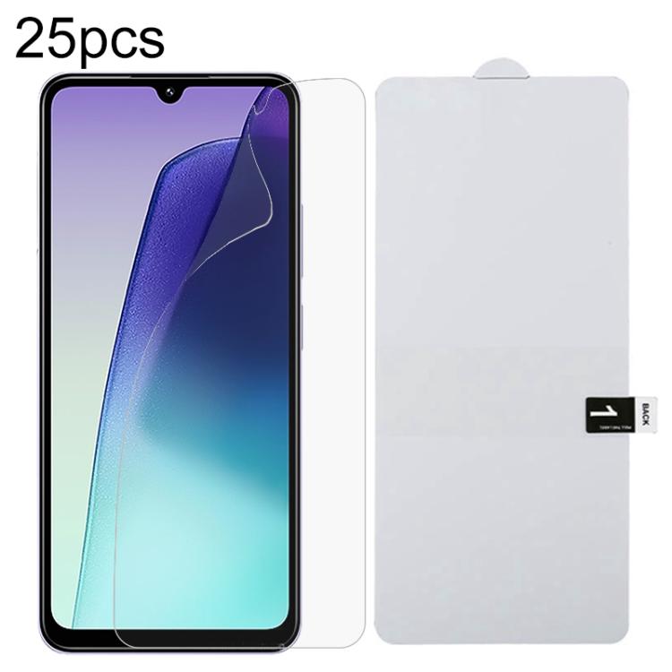 25pcs Full Screen Protector Explosion-proof Hydrogel Film, For Xiaomi 15T Pro 5G, For Xiaomi 15T 5G, For Redmi 15 4G 171.2mm, For Redmi 15 5G 169.5mm, For Xiaomi Poco C85 4G, For Redmi 15C 4G 171.5mm, For Redmi 15C 5G 173.1mm, For Redmi 15C 4G 173.1mm ...