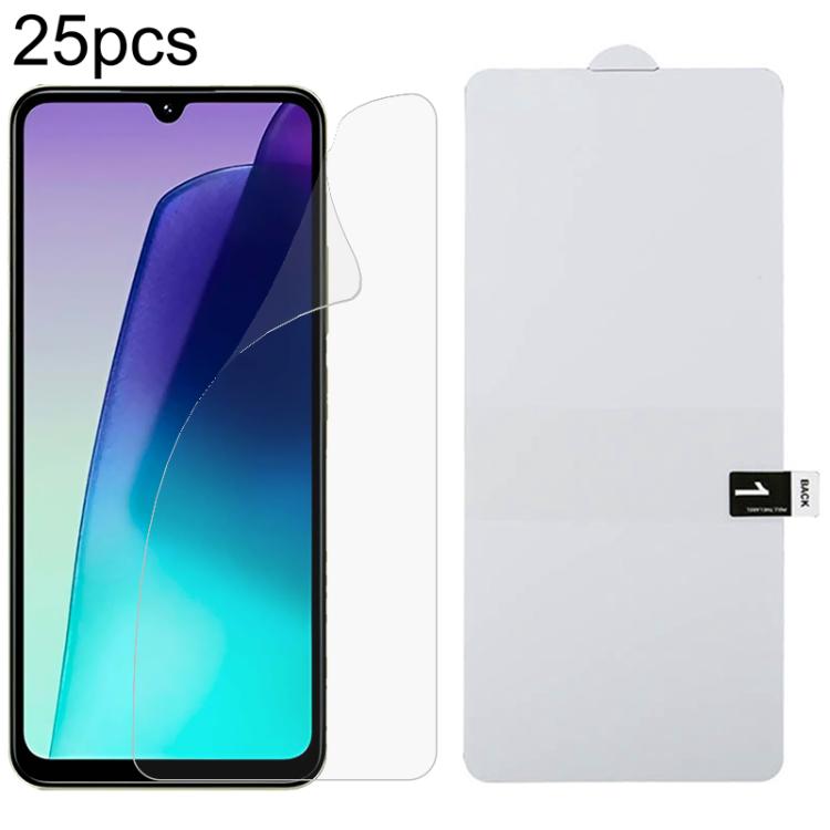 25pcs Full Screen Protector Explosion-proof Hydrogel Film, For Xiaomi 15T Pro 5G, For Xiaomi 15T 5G, For Redmi 15 4G 171.2mm, For Redmi 15 5G 169.5mm, For Xiaomi Poco C85 4G, For Redmi 15C 4G 171.5mm, For Redmi 15C 5G 173.1mm, For Redmi 15C 4G 173.1mm ...