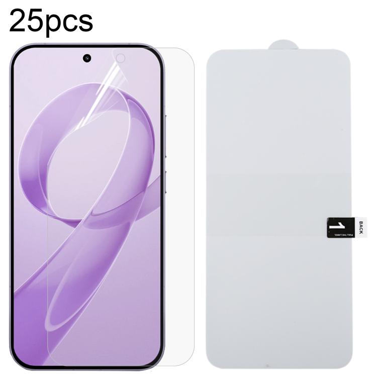 25pcs Full Screen Protector Explosion-proof Hydrogel Film, For Redmi A7 4G 171.8mm, For Redmi 17C 4G, For Redmi K90 Ultra 5G, For Redmi K100 Pro 5G, For Xiaomi 17 Max 5G, For Redmi K90 Max 5G, For Xiaomi Poco C81x 4G, For Xiaomi 17T Pro 5G