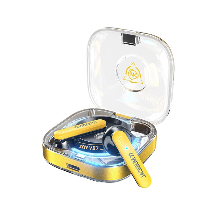 WK V07 Vanguard Series Starshards Wireless Bluetooth Earphone, V07 (Black), V07 (Yellow)