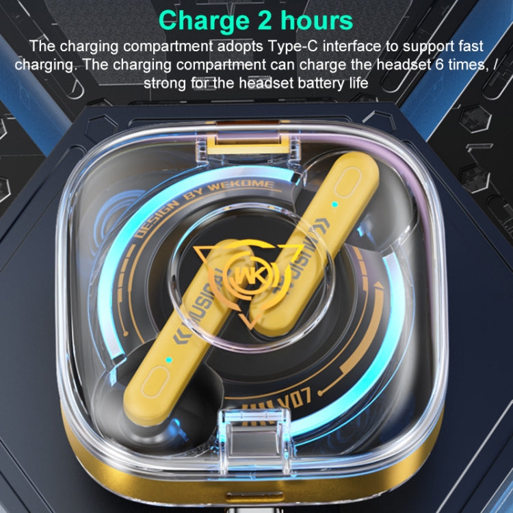 WK V07 Vanguard Series Starshards Wireless Bluetooth Earphone, V07 (Black), V07 (Yellow)