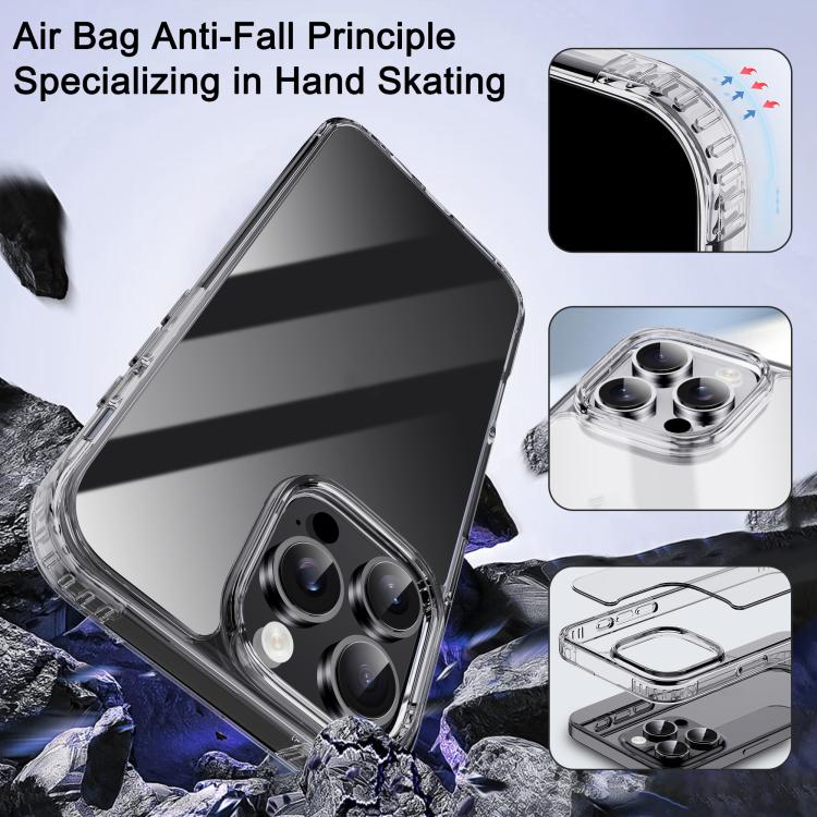 iPAKY XJ Series Transparent PC+TPU Phone Case, For iPhone 16 Pro Max, For iPhone 16 Pro, For iPhone 16 Plus, For iPhone 16, For iPhone 15 Pro Max, For iPhone 15 Pro