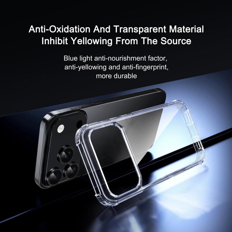 iPAKY XJ Series Transparent PC+TPU Phone Case, For iPhone 18 Pro / 17 Pro, For iPhone 18 Pro Max / 17 Pro Max, For iPhone 17, For iPhone Air, For iPhone 16 Pro Max, For iPhone 16 Pro, For iPhone 16 Plus, For iPhone 16, For iPhone 15 Pro Max            ...