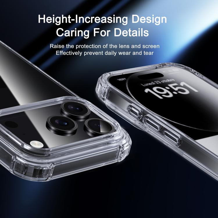 iPAKY XJ Series Transparent PC+TPU Phone Case, For iPhone 18 Pro / 17 Pro, For iPhone 18 Pro Max / 17 Pro Max, For iPhone 17, For iPhone Air, For iPhone 16 Pro Max, For iPhone 16 Pro, For iPhone 16 Plus, For iPhone 16, For iPhone 15 Pro Max            ...