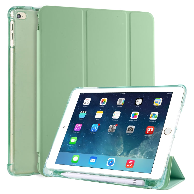 3-folding Horizontal Flip PU Leather + Shockproof TPU Case with Holder & Pen Slot, For iPad Air / Air 2 / 9.7 (2017) & (2018), For iPad Mini 5 / Mini 4