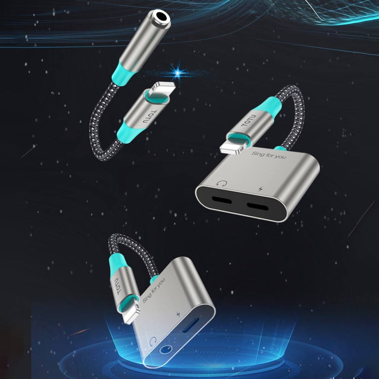 TOTU AD-2 8 Pin to 8 Pin + 3.5mm  Audio Adapter, 8 Pin to 8 Pin + 3.5mm