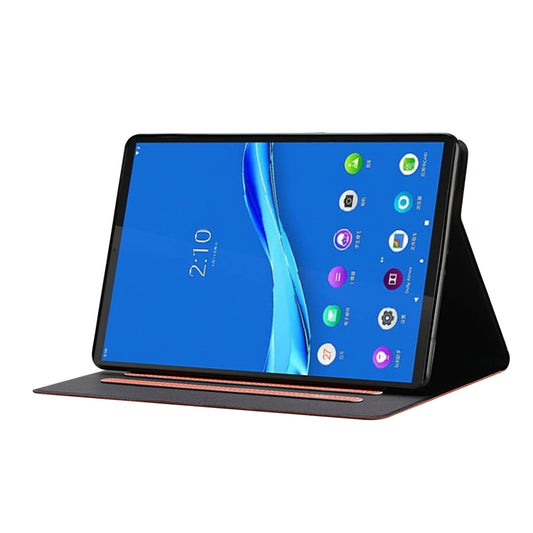 Tab S6 Lite P610 P615 leather folio case displaying front cover design and closure