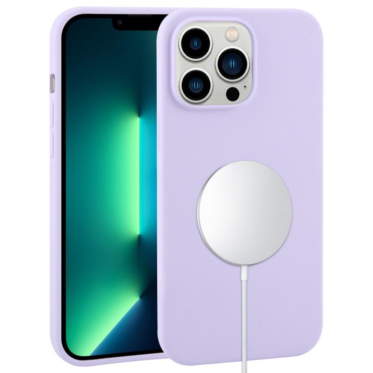 Liquid Silicone Full Coverage MagSafe Phone Case, For iPhone 13 Pro