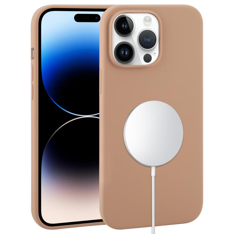 Liquid Silicone Full Coverage MagSafe Phone Case, For iPhone 14 Pro